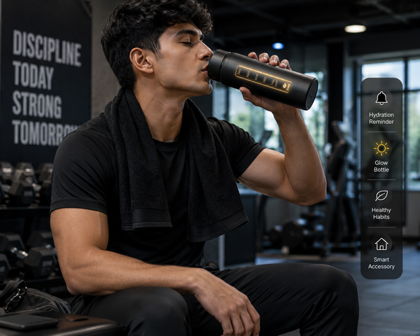 Smart Water Bottle with Glow Reminder – Track Daily Hydration