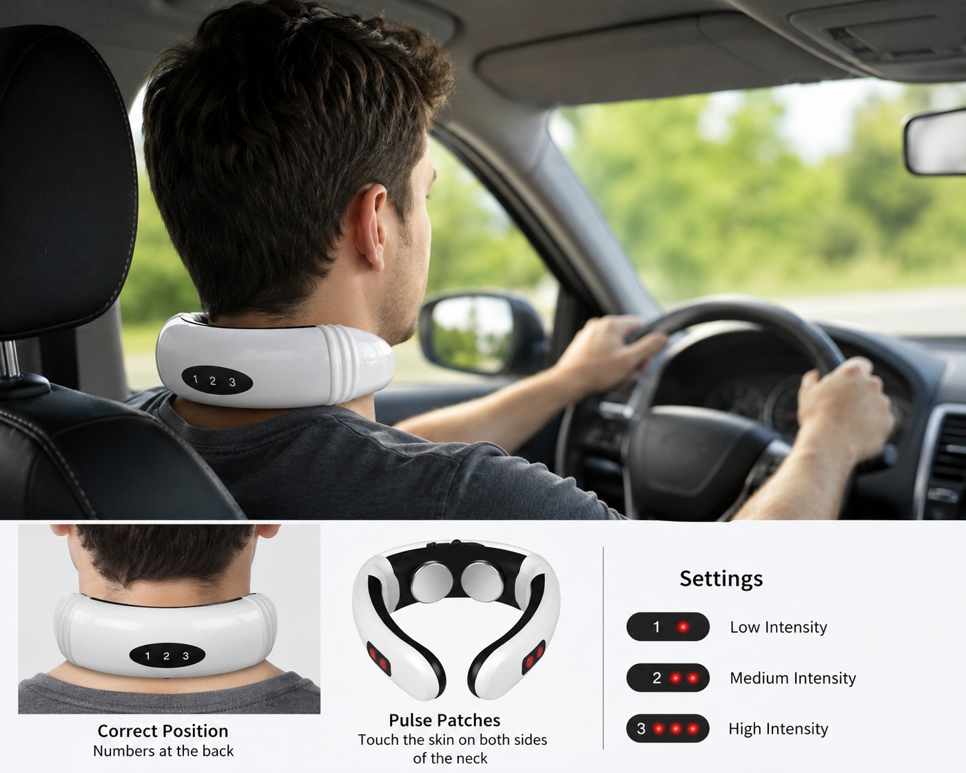 Electric Neck & Shoulder Massager – Deep Kneading Pain Relief