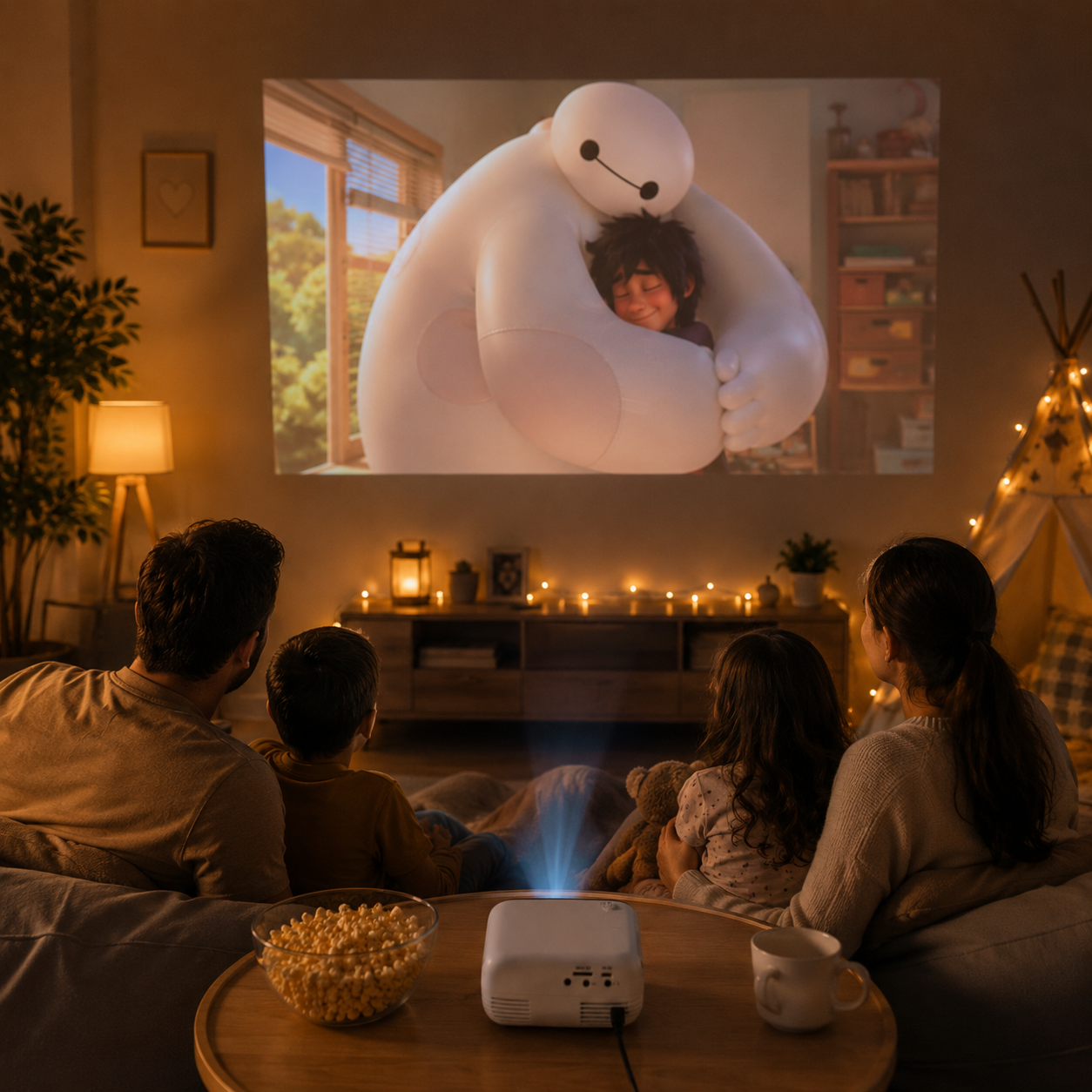 Portable Mini LED Projector – Home Cinema for Bedroom & Outdoor