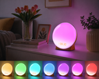 Smart Version APP Controlled WIFI 7 Color Changing Digital Wake Up Light
